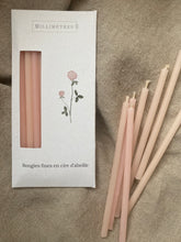 Load image into Gallery viewer, 10 bougies fines en cire d’abeille — pour célébrer chaque instant - millimetres.be