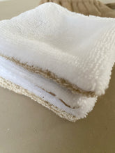 Charger l'image dans la galerie, Lot de 5 lingettes démaquillantes en lin avec pochette - millimetres.be