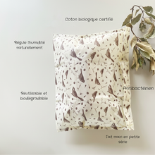 Załaduj obraz do przeglądarki galerii, Sac à pain en coton ciré – avantages : régule l'humidité, coton biologique, antibactérien, réutilisable, fait main à Bruxelles
