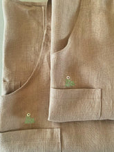 Charger l'image dans la galerie, Tablier croisé en lin – version nature ou fleurie - millimetres.be