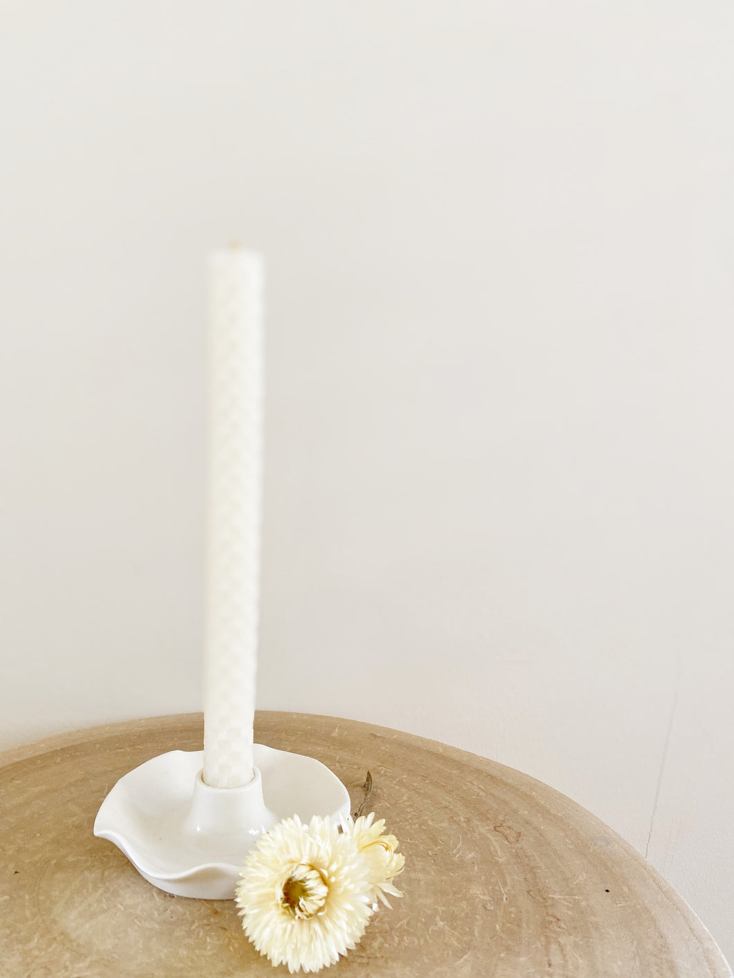 Porte-bougie en porcelaine : L’harmonie de la simplicité - millimetres.be