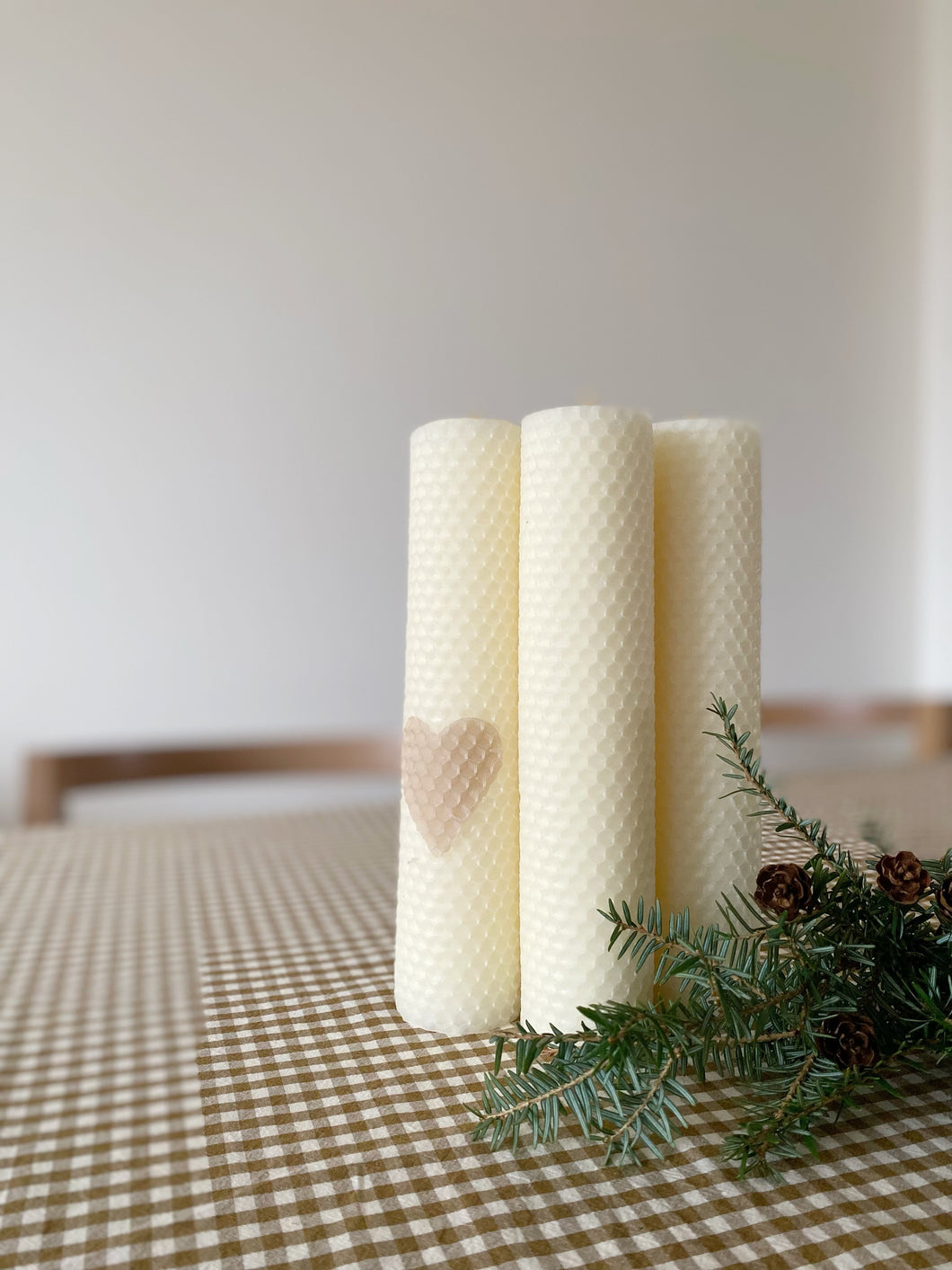 Bougie de l’Avent – avec ou sans petit cœur