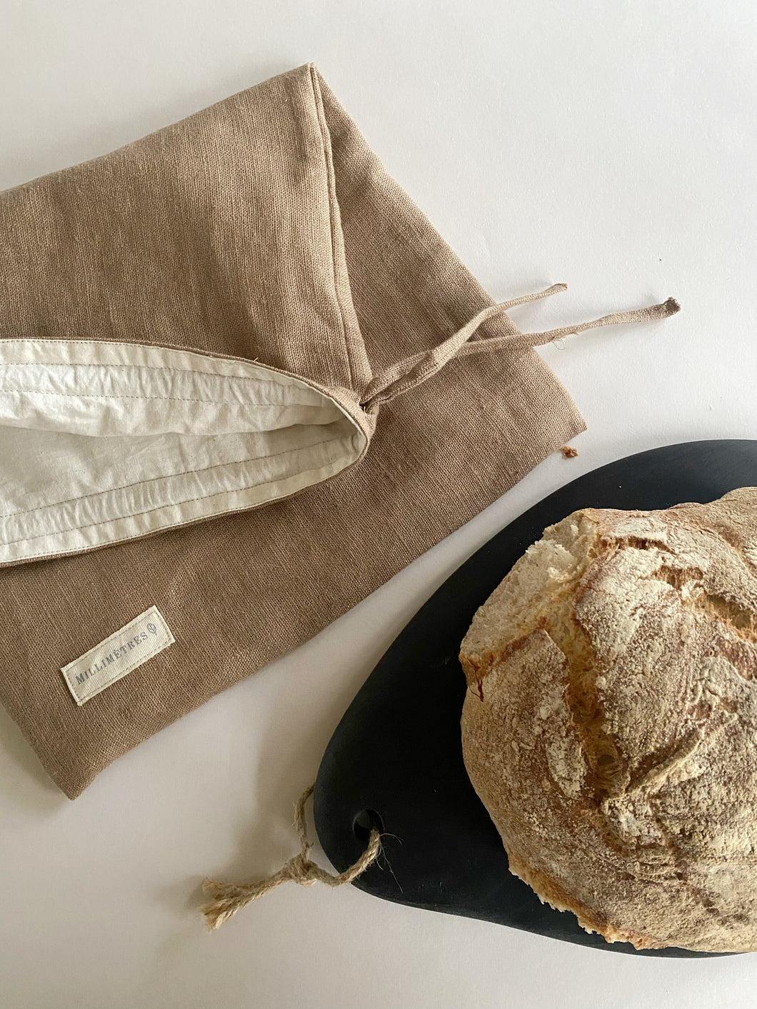 Sac à Pain en Lin Chanvre – Fraîcheur et Authenticité - millimetres.be
